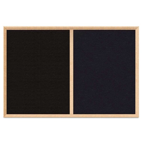 Enclosed Corkboard, 1 Door, 18"x24", 4" Fra